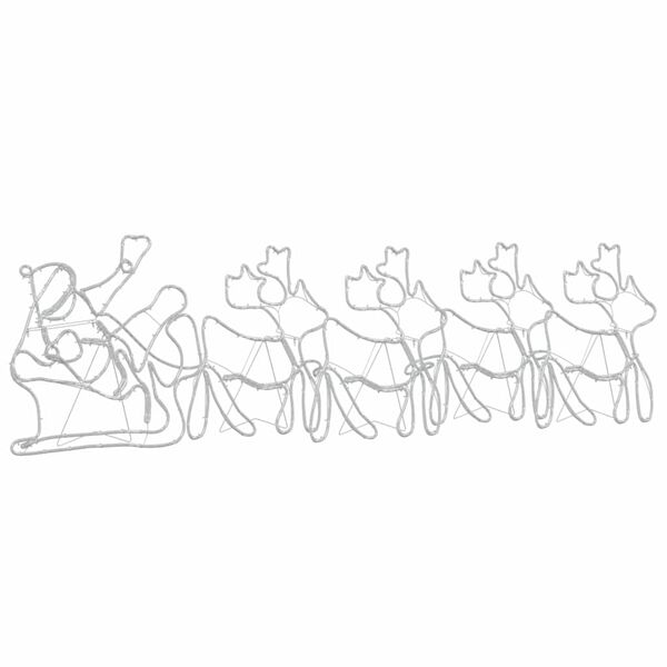 vidaXL Decoración Navideña con 1224 LED Multicolor 69 x 79 cm PVC