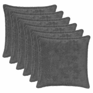 vidaXL Funda de almohada 6 uds. HOUTEN Gris oscuro 30 x 30 cm