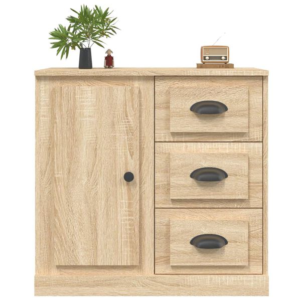 vidaXL Aparador de madera contrachapada roble Sonoma 70x35,5x67,5 cm