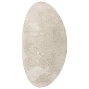 vidaXL Alfombras de &aacute;rea HUARTE Beige 100 x 200 cm Poli&eacute;ster