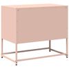vidaXL Mueble para TV de acero rosa 68x39x60,5 cm