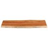 vidaXL Tablero de mesa rectangular borde natural acacia 140x60x3,8 cm