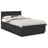 vidaXL Estructura de cama Negro 135 x 190 cm Madera de Ingenier&iacute;a
