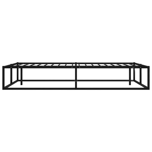 vidaXL Estructura de cama sin colch&oacute;n metal negro 120x200 cm