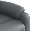 vidaXL Sill&oacute;n reclinable de masaje de pie cuero artificial gris