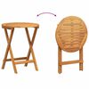 vidaXL Conjunto bistro 3 pcs Aceite Natural Madera de Acacia S&oacute;lida