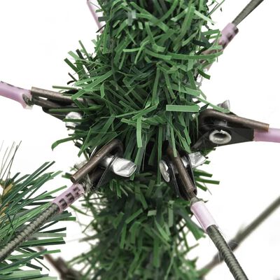 vidaXL Árbol de Navidad artificial con piñas y bayas 210 cm