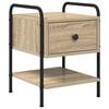vidaXL Mesa de noche Roble Sonoma Madera de ingenier&iacute;a