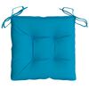 vidaXL Cojines de silla de jard&iacute;n 4 uds tela Oxford azul 50x50x7 cm