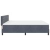 vidaXL Cama Box Spring LED con LED Gris oscuro 200 x 200 cm Terciopelo