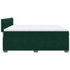 vidaXL Cama box spring con colch&oacute;n terciopelo verde oscuro 180x200 cm