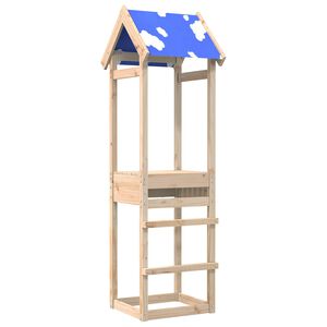 vidaXL Torre de Juego Marr&oacute;n Madera de pino macizo