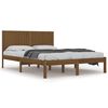 vidaXL Estructura de cama madera maciza de pino marr&oacute;n miel 200x200 cm