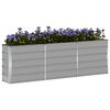 vidaXL Jardinera Gris Claro 160 x 40 x 75 cm Acero