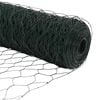 vidaXL Cerca Hexagonal Verde 0,6 x 10 m PVC