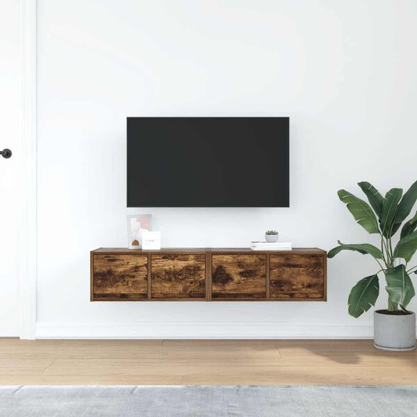 vidaXL Muebles de TV 2 uds madera ingenier&iacute;a color roble 60x31x25,5 cm
