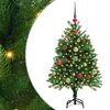 vidaXL Árbol de Navidad con 150 LED con soporte Verde 120 cm PE
