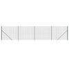vidaXL Cerca de alambre con pinchos de anclaje verde 1,8x10 m