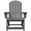 vidaXL Sillas mecedoras Adirondack 2 pcs Gris claro HDPE