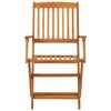 vidaXL Comedor de jard&iacute;n plegable 3 piezas madera maciza de acacia