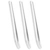 vidaXL Raspadores de sudor para caballos 3 uds aluminio plateado