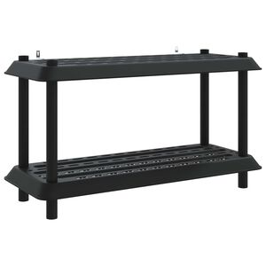 vidaXL Estanter&iacute;a 2 niveles 100 x 40 x 55,5 cm PP Gris antracita