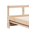 vidaXL Sof&aacute; cama sin colch&oacute;n madera maciza de pino 80x200 cm