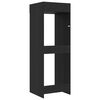 vidaXL Armario para lavadora con puerta Roble Negro 67,5 x 68 x 200 cm