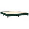 vidaXL Cama box spring con colch&oacute;n terciopelo verde oscuro 180x200 cm