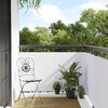 vidaXL Toldo para balcón ratán sintético blanco 300x80 cm