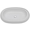 vidaXL Lavabo ovalado de cerámica blanco 63x42 cm