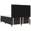 vidaXL Cama tipo Box Spring con colch&oacute;n Negro 140 x 190 cm tela