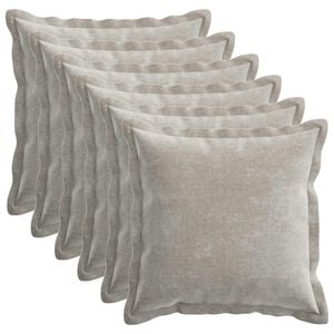 vidaXL Funda de almohada 6 uds. HOUTEN Gris Claro 30 x 30 cm