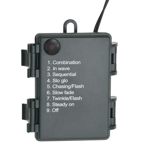 vidaXL Corona de Navidad con luces LED PVC verde 45 cm