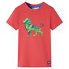 vidaXL Camiseta infantil color rojo 128