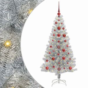 vidaXL &Aacute;rbol de Navidad Plateado 120 cm PET
