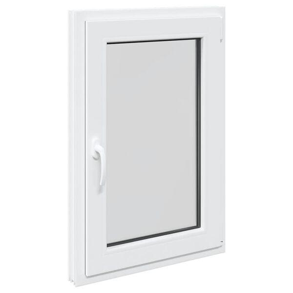 vidaXL Ventana de sótano "RISOR" 60x100 cm oscilobatiente DIN derecha blanca