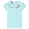 Camiseta infantil aguamarina claro 128