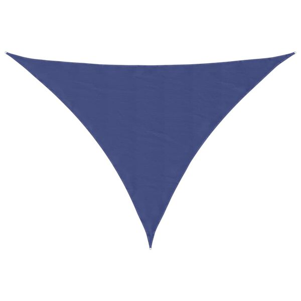 vidaXL Toldo de vela triangular tela Oxford azul 3x4x5 m