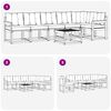 vidaXL Conjunto de sof&aacute;s de exterior 7 pcs Gris Natural y Claro