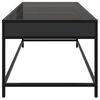vidaXL Mesa de centro con Infinity LED negro 90x50x41 cm