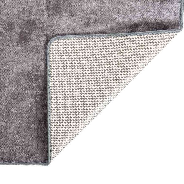 vidaXL Alfombra lavable gris 160x230 cm