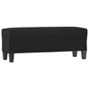 vidaXL Banco de cuero sint&eacute;tico negro 100x35x41 cm