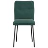 vidaXL Sillas de comedor 2 unidades terciopelo verde oscuro