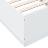 vidaXL Estructura de cama con LED madera ingeniería blanco 90x190 cm