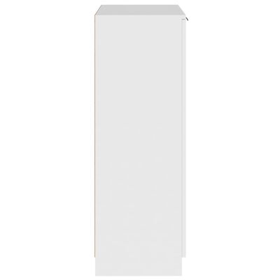 vidaXL Mueble zapatero de madera contrachapada blanco 59x35x100 cm