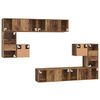 vidaXL Unidades de TV 4 pcs Madera Vieja Madera contrachapada