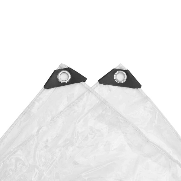 vidaXL Lona Transparente 6 x 8 m PVC