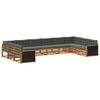 vidaXL Juegos de sof&aacute;s 10 uds. Madera de Acacia S&oacute;lida