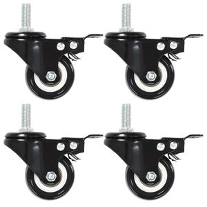 vidaXL Ruedas giratorias con frenos 4 unidades 50 mm